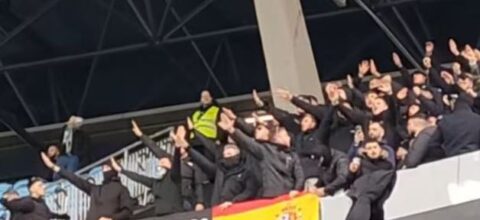 Ισπανία: Σαλος στο Θέλτα - Μπέτις με τους ναζιστικούς χαιρετισμούς και τα αντιφασιστικά τραγούδια