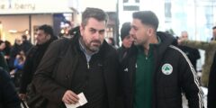 Ολυμπιακός Παναθηναϊκός: Η συνάντηση των αποστολών στο αεροδρόμιο και η κουβέντα των Μπαφέ, Μπακασέτα