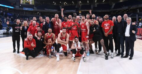 Ολυμπιακός: Απίθανο βίντεο με τους πανηγυρισμούς των παικτών για την πρόκριση στο Final 4 της Euroleague