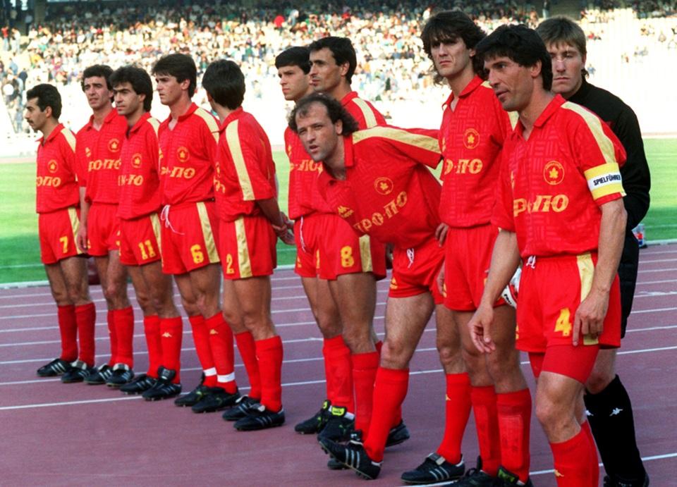 Ο Αθηναϊκός όπως παρατάχθηκε στον τελικό του Κυπέλλου του 1991.