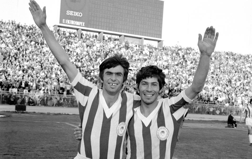 Ο Δεληκάρης κι ο Παμπουλής το 1971.