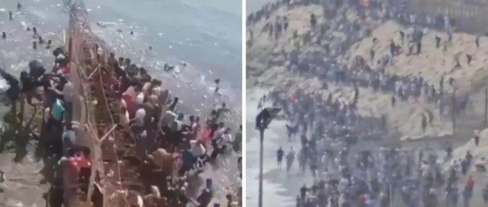 Σκηνές χάους στη Θέουτα: "Πνίγεται" από χιλιάδες μετανάστες, τουλάχιστον 18 νεκροί